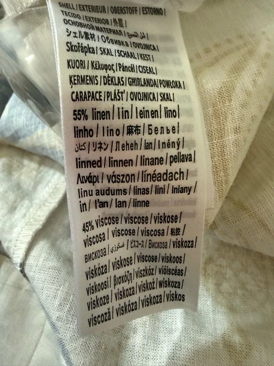 FARM Rio White Pineapple Deco Maxi Dress Linen Viscose Blend Size M NWT - Picture 12 of 12